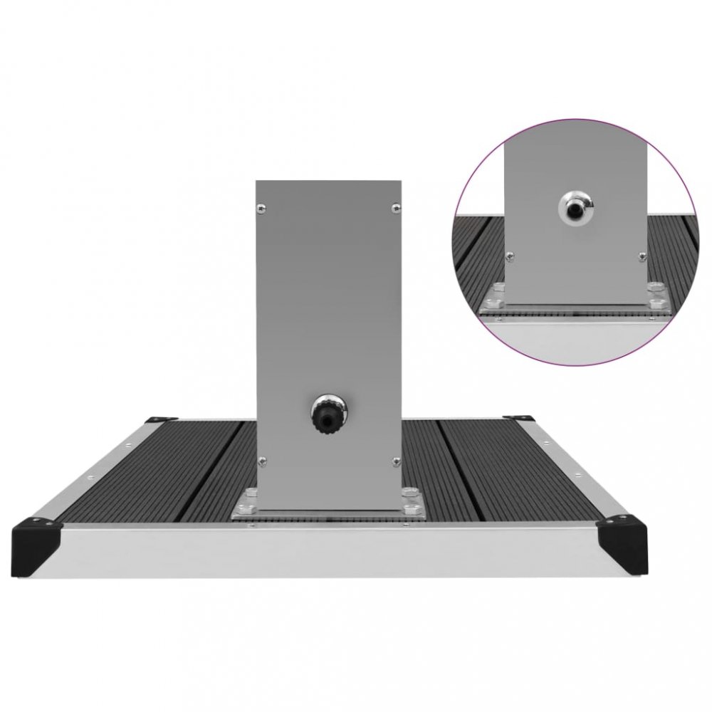 Zahradní sprcha s vaničkou Dekorhome Šedá Obrázek