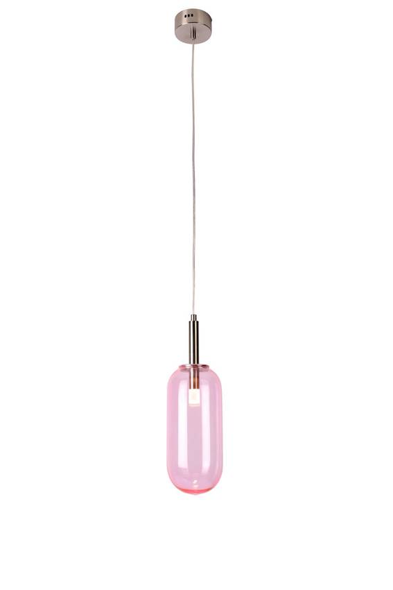 E-shop Závěsná lampa FIUGGI LED Růžová,Závěsná lampa FIUGGI LED Růžová