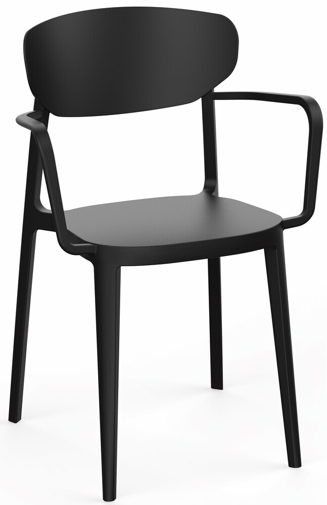 E-shop Jedálenská stolička MARE ARMCHAIR Rojaplast Čierna