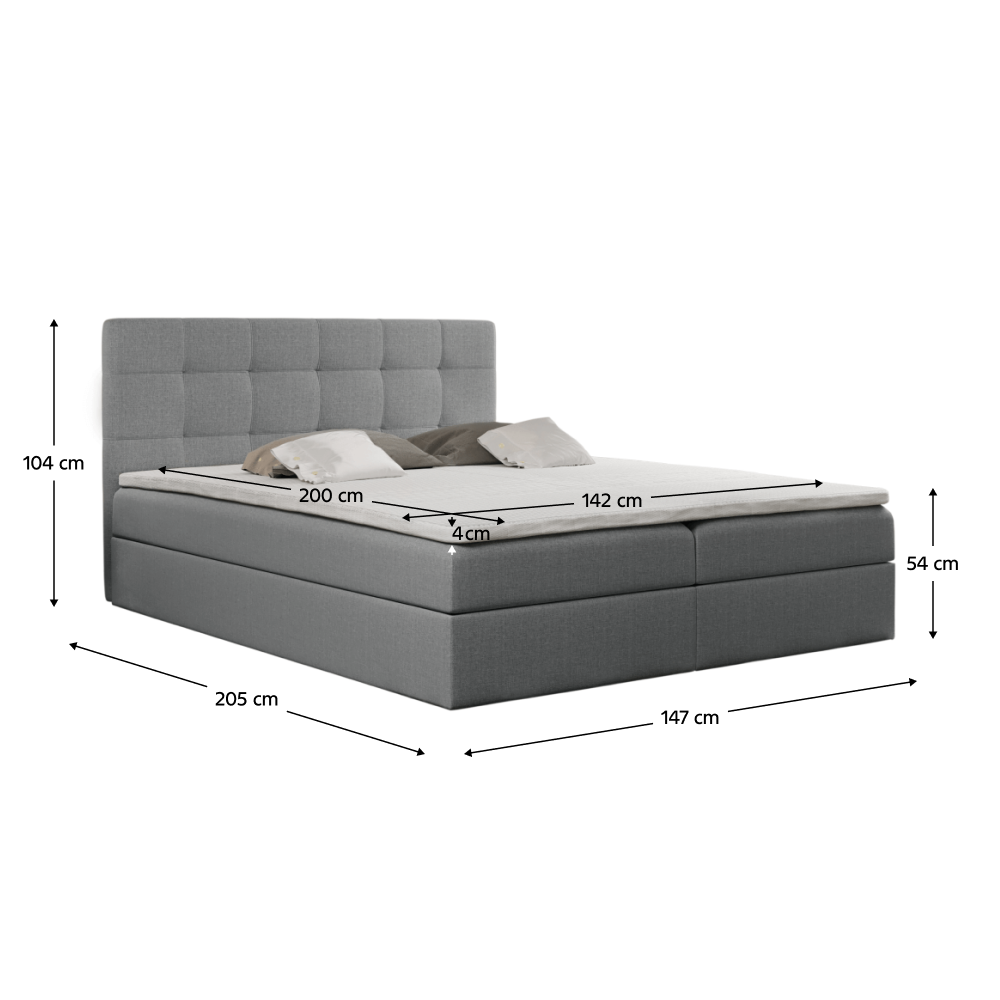 Boxspringová postel KAMILA 140 cm