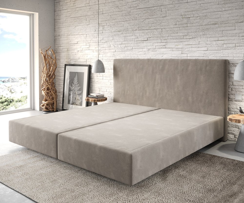 Boxspringová posteľ Dream-Well 200x200 cm z mikrovlákna s matracom