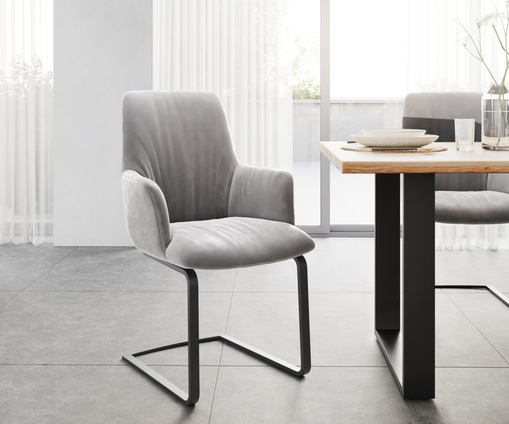 Jídelní židle Willa-Flex s područkou konzolová podnož plochá