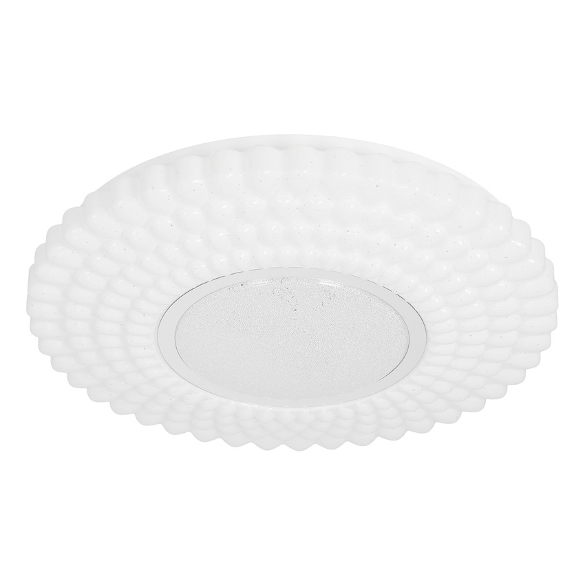 Stropné svietidlo URAN plafón 38cm 24W LED 4000K tienidlo biele+chróm