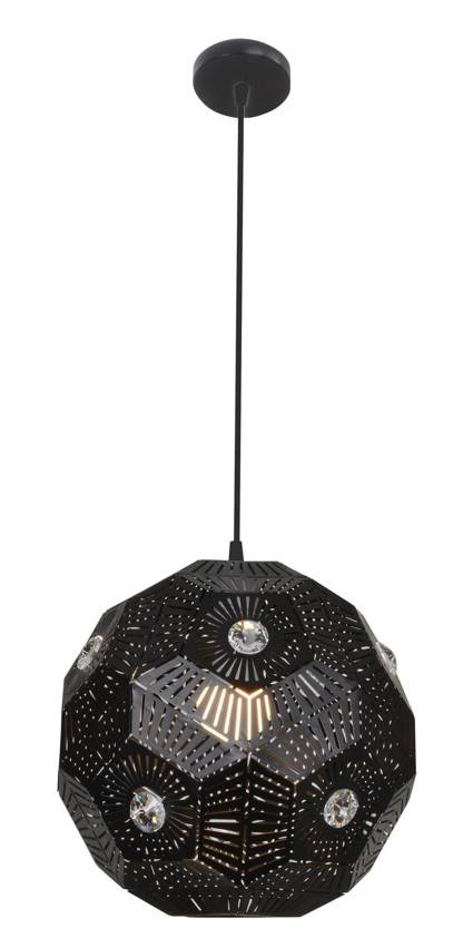 Závesná stropná lampa 1X40W E27 čierna EUPHORIA