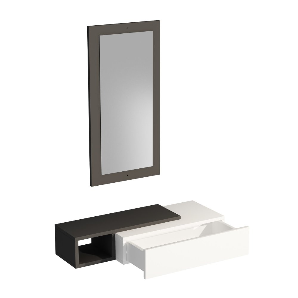 Příborník Vien - Anthracite, White (obrázek 4)