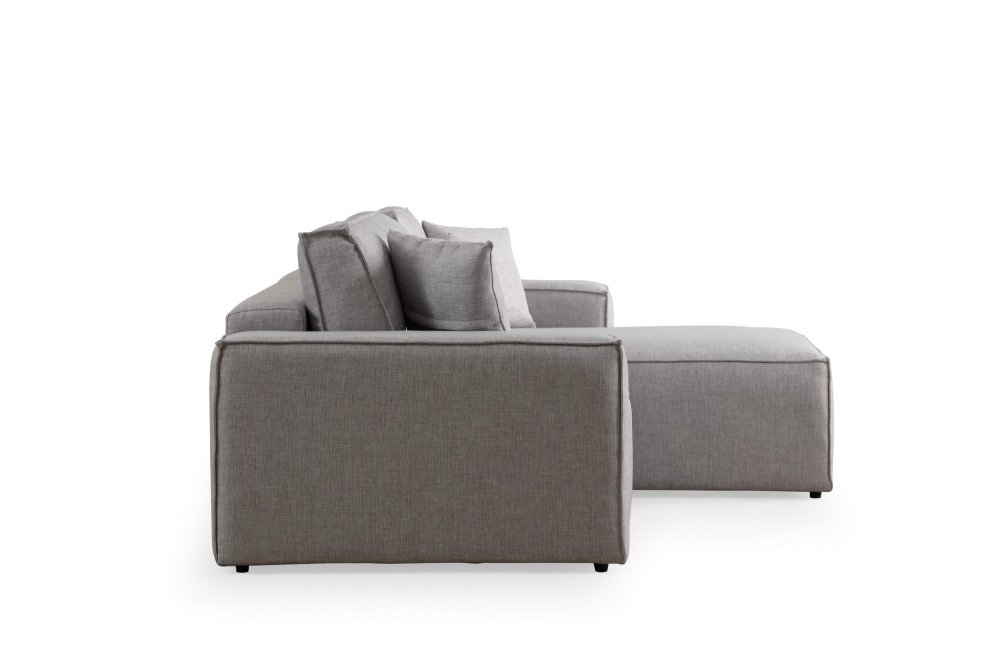 Rohová rozkládací pohovka Pırlo Corner Right - Light Grey (obrázek 12)