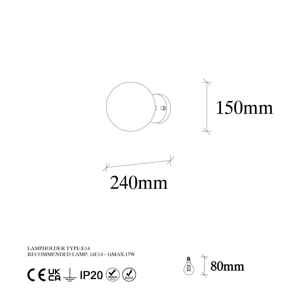 Nástěnná lampa Atmaca - 10230 (obrázek 6)