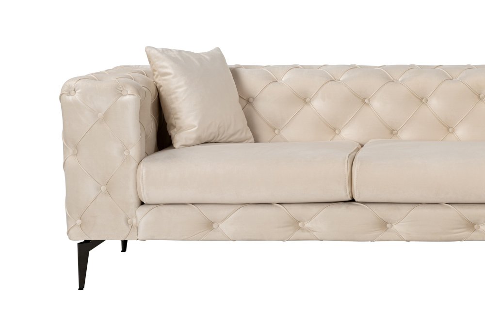 Rohová sedací souprava Como Eco Right - Beige, Black (obrázek 9)