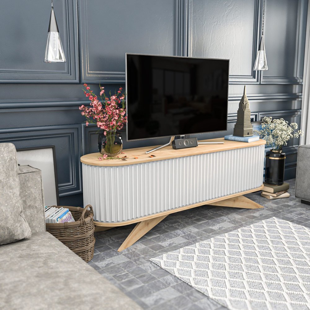TV stolek Stor - Sapphire, White (obrázek 13)