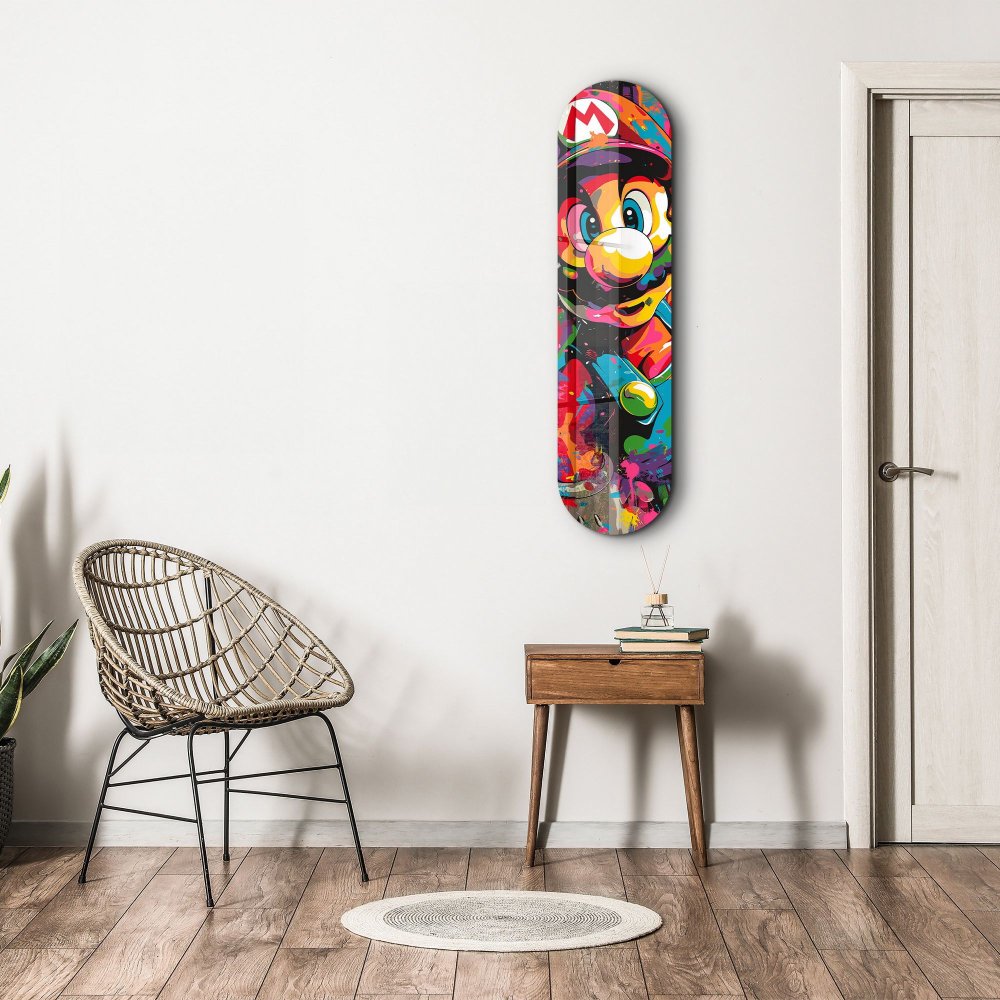 Dekoratívny obraz z tvrdeného skla Mario Fan Art