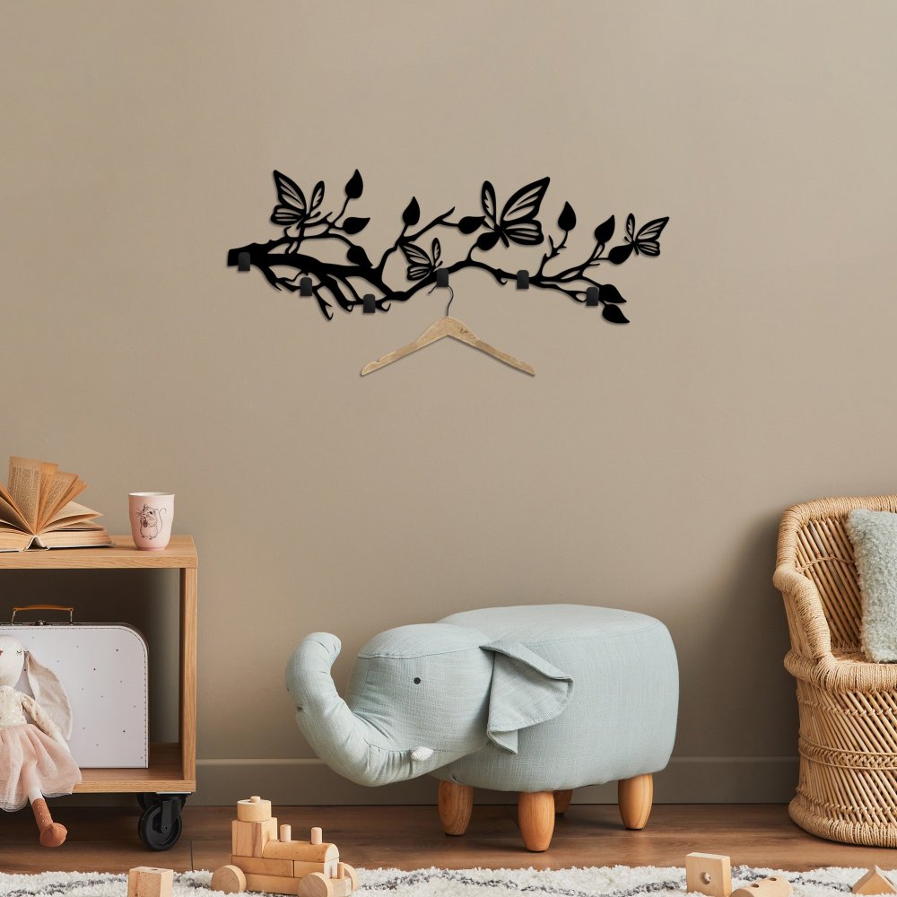 Kovový háčik na stenu Butterfly World