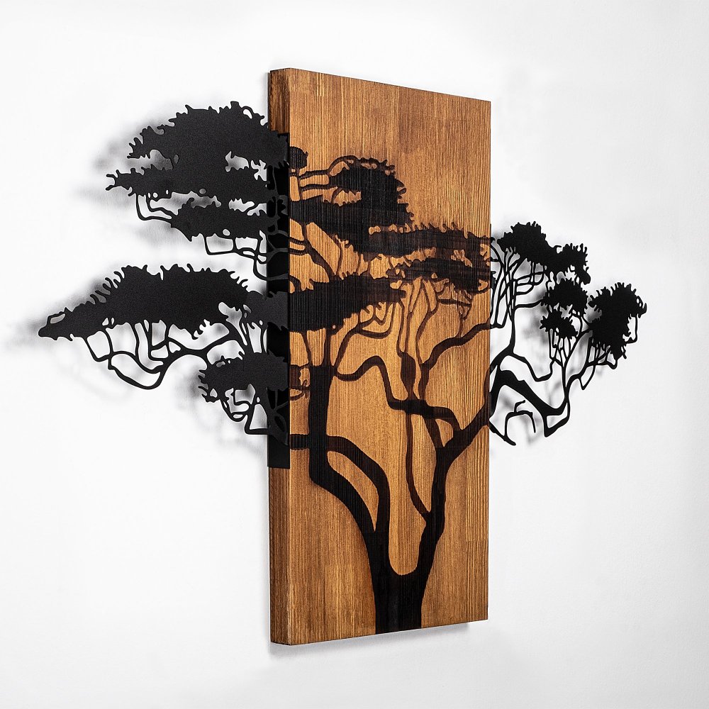 Dekorativní dřevěný doplněk na zeď Acacia Tree - 387 (obrázek 4)