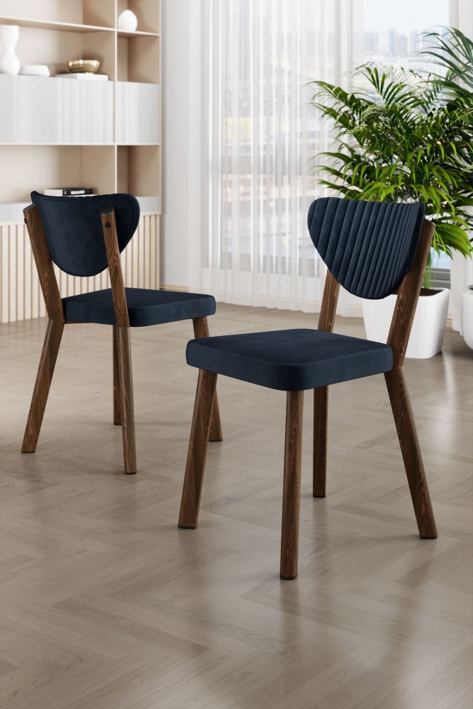 Súprava stoličiek (6 kusov) Arfe - Anthracite, Brown