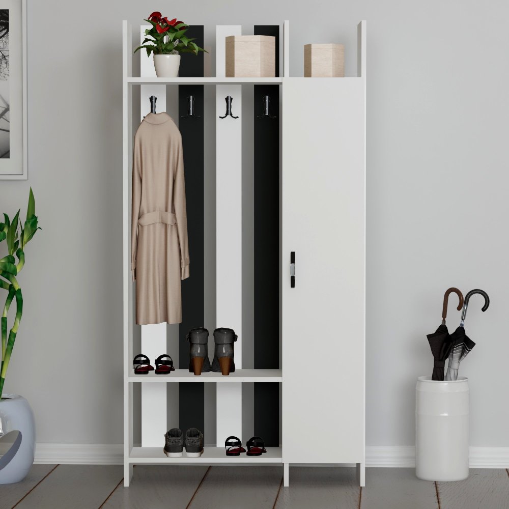 Predsieňová stena Pro - White, Anthracite