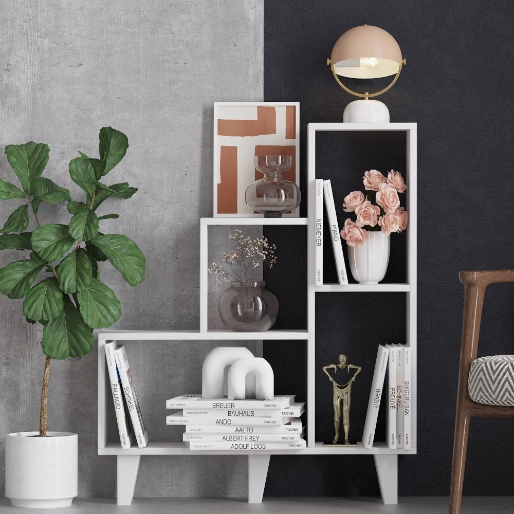 Knižnica Nisa - White