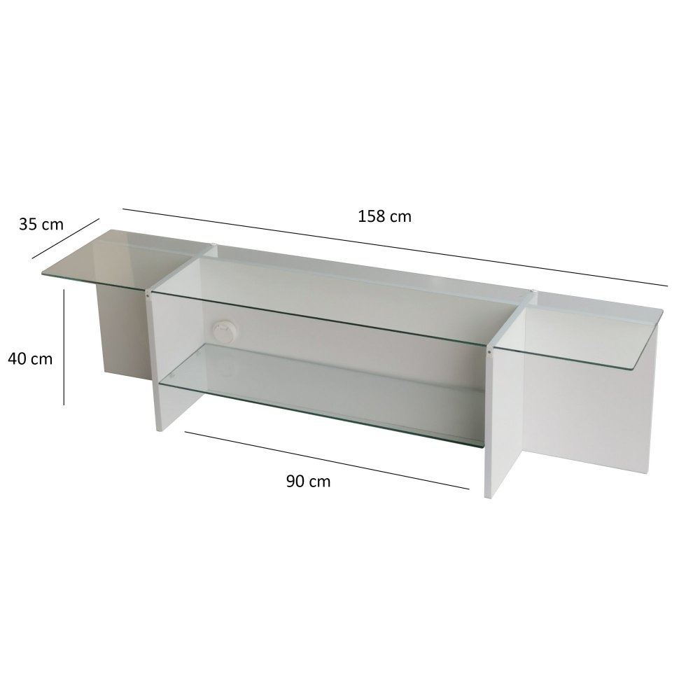 TV stolek Escape TV - White (obrázek 3)