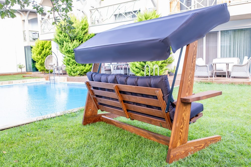Garden Triple Swing Chair Viva 2400 - Anthracite (obrázek 12)