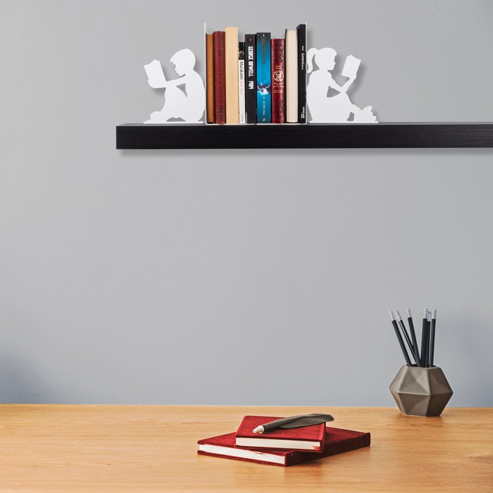 Metal Bookend Kitap tutucu 10 - White (obrázek 5)
