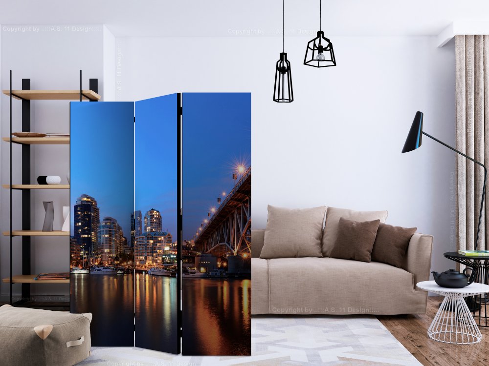 Paraván City Lights Dekorhome 225x172 cm (5-dielny)