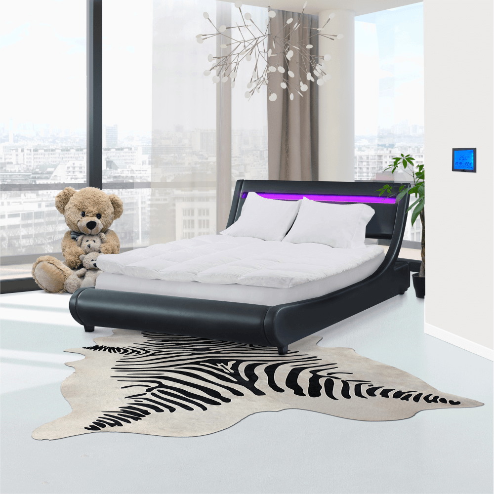 Postel FELINA s RGB LED osvětlením Tempo Kondela 160 x 200 cm Obrázek