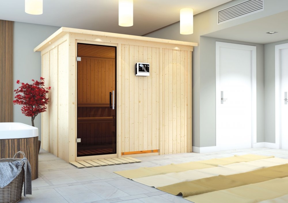 E-shop Interiérová fínska sauna 231x196 cm Lanitplast