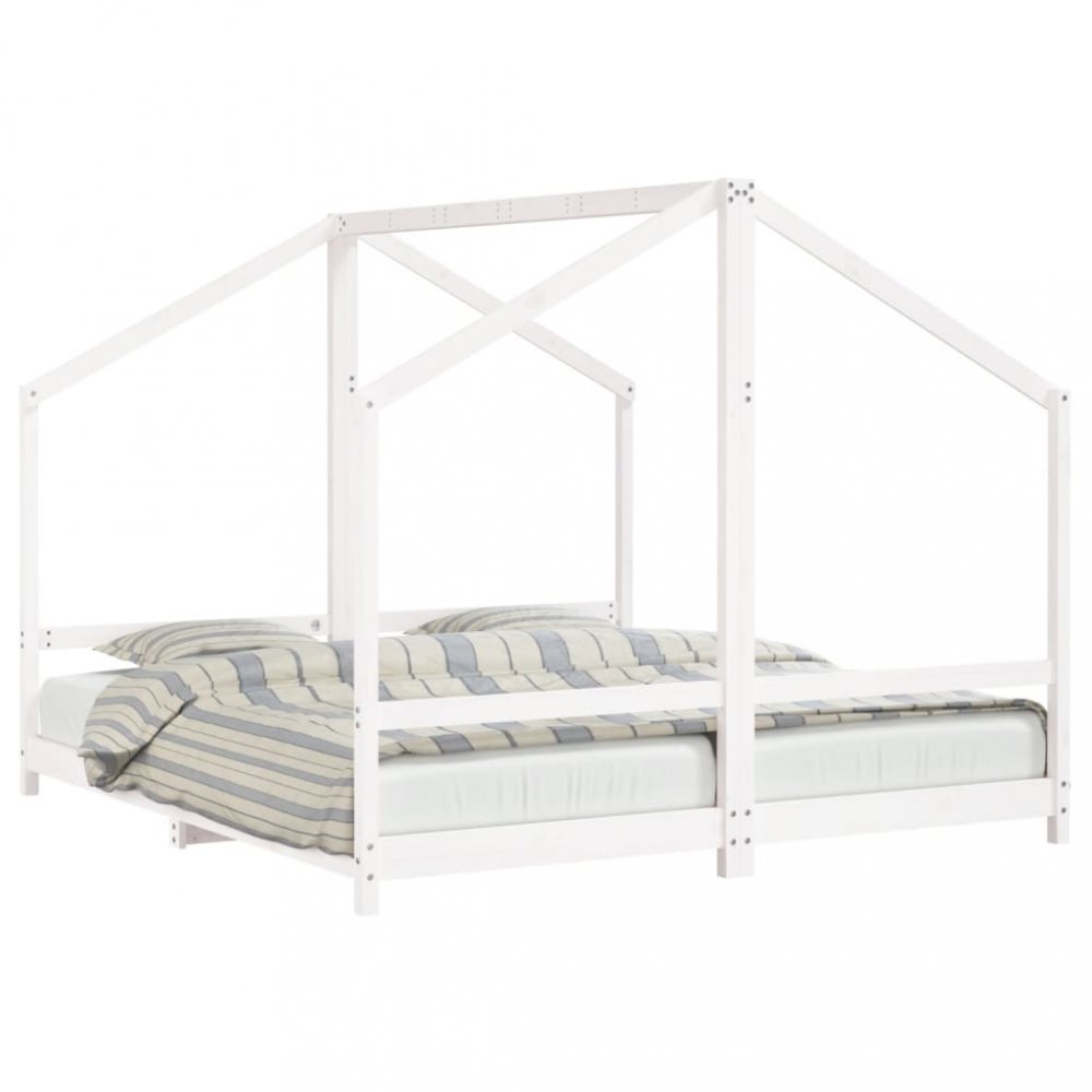 Dvojitá dětská domečková postel Dekorhome 90 x 200 cm
