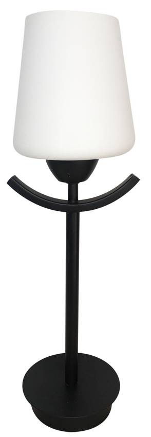 Čiernobiela stolová lampa London