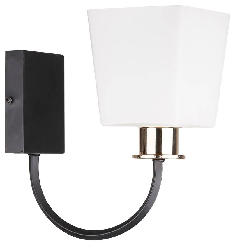 Nástenná lampa 1xE27 24cm SCHUBERT čierna