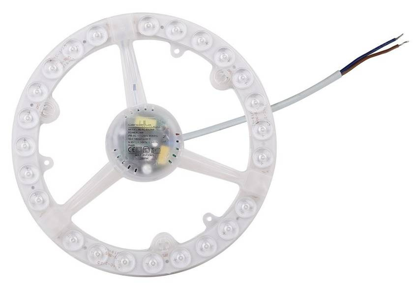 LED panel 24W 4000K 23cm neutrálna biela rozeta pre stropné svietidlo Merc03