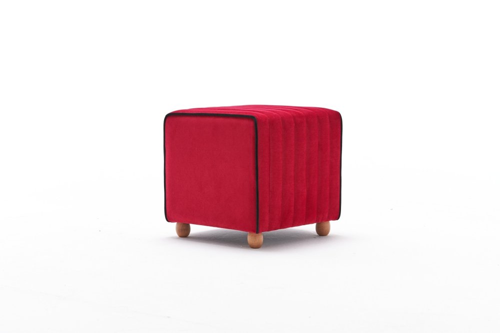 Puf Mona Puf - Red (obrázek 4)