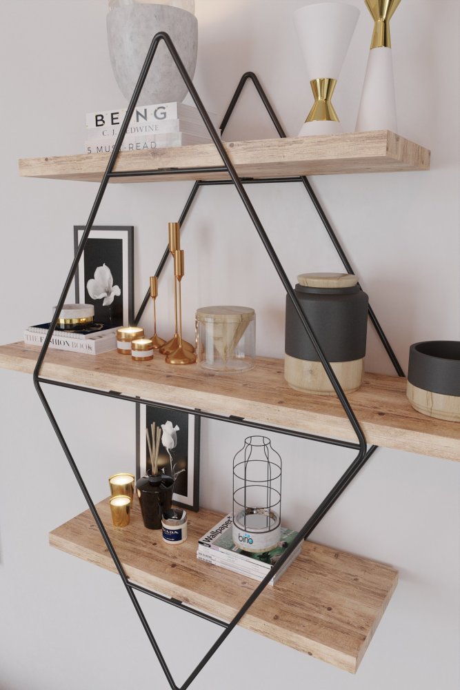 Nástenná polica Prizma Raf, Büyük Boy Salon Tipi 2