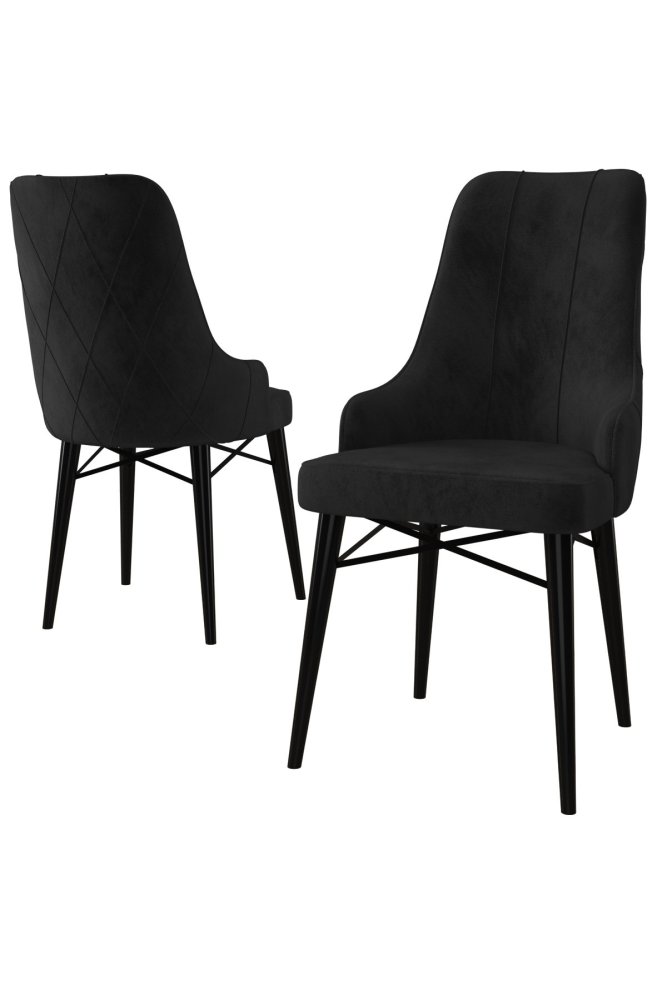 Súprava stoličiek (6 kusov) Neta - Black