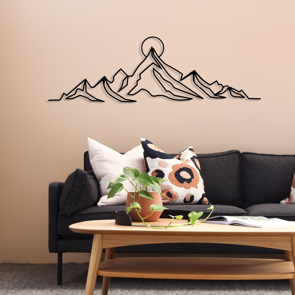 Dekoratívny kovový doplnok na stenu Everest