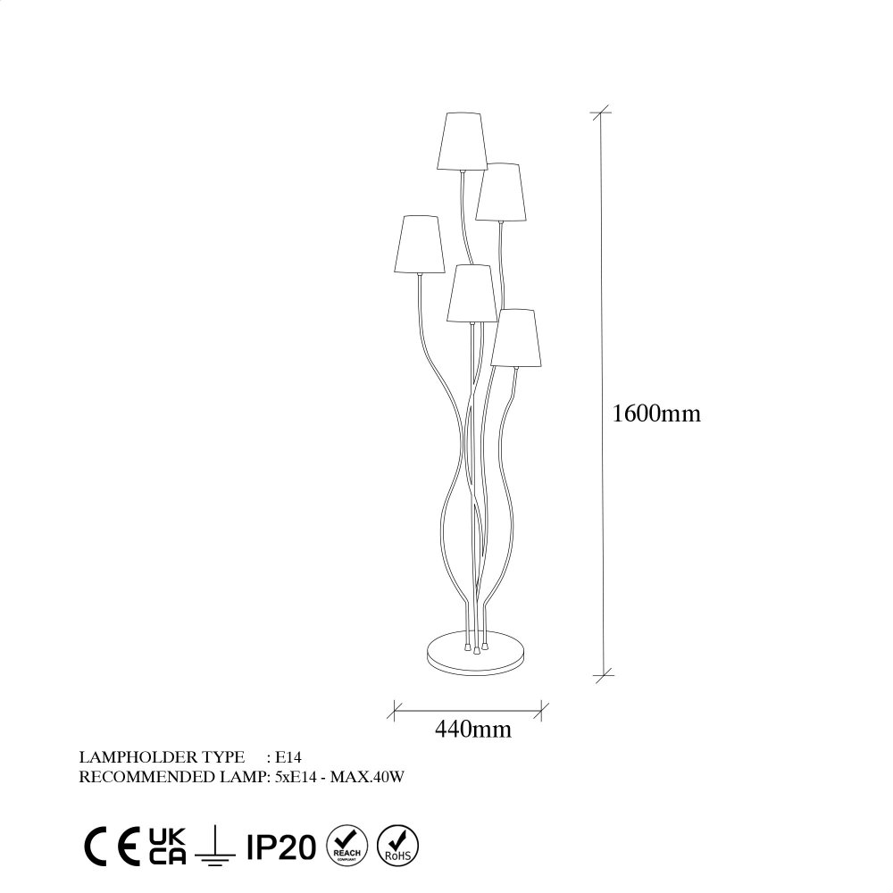 Stojací lampa Bonibon - 13238 (obrázek 4)