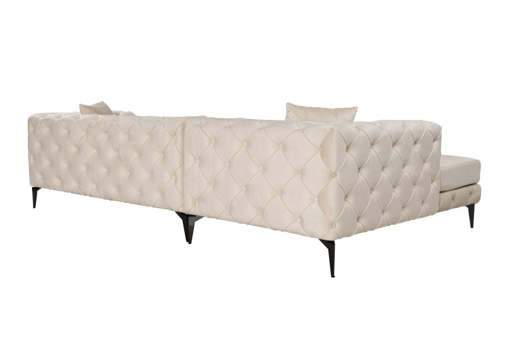 Rohová sedací souprava Como Eco Left - Beige, Black (obrázek 11)