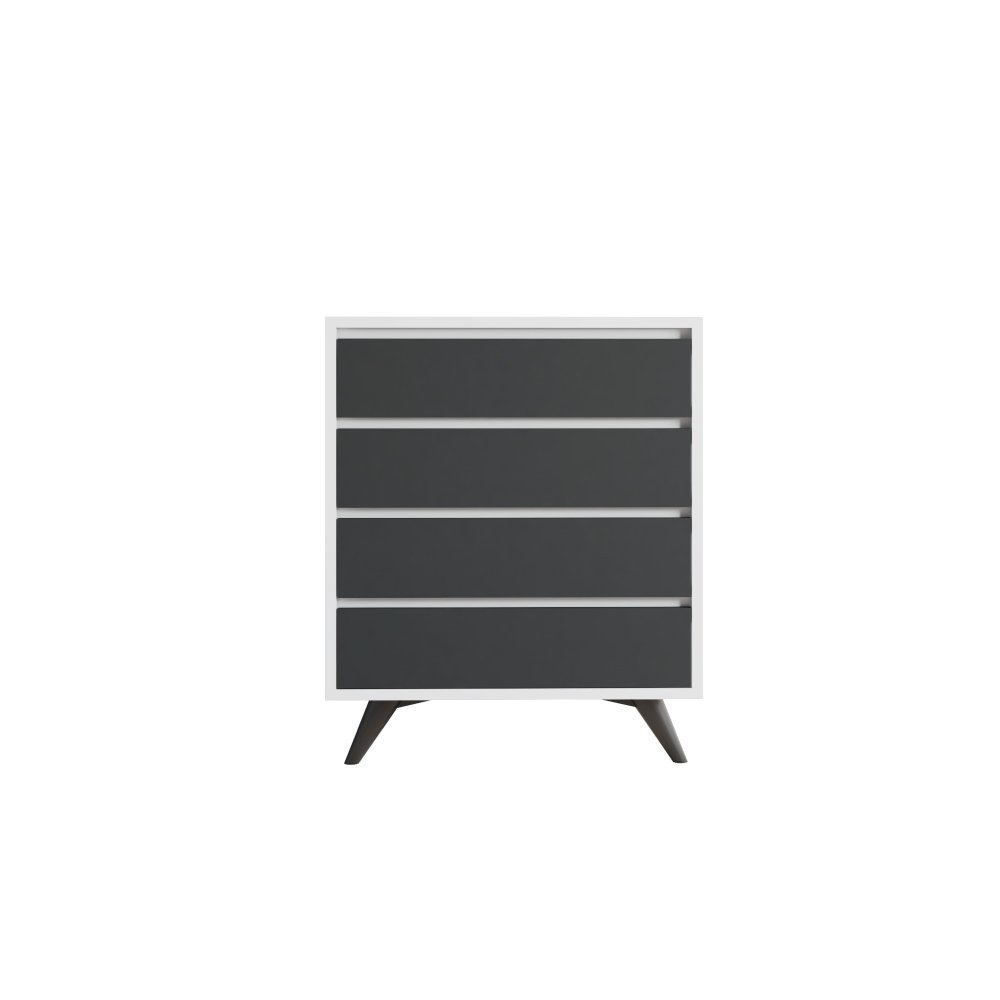 Komoda Suvera - White, Anthracite (obrázek 2)