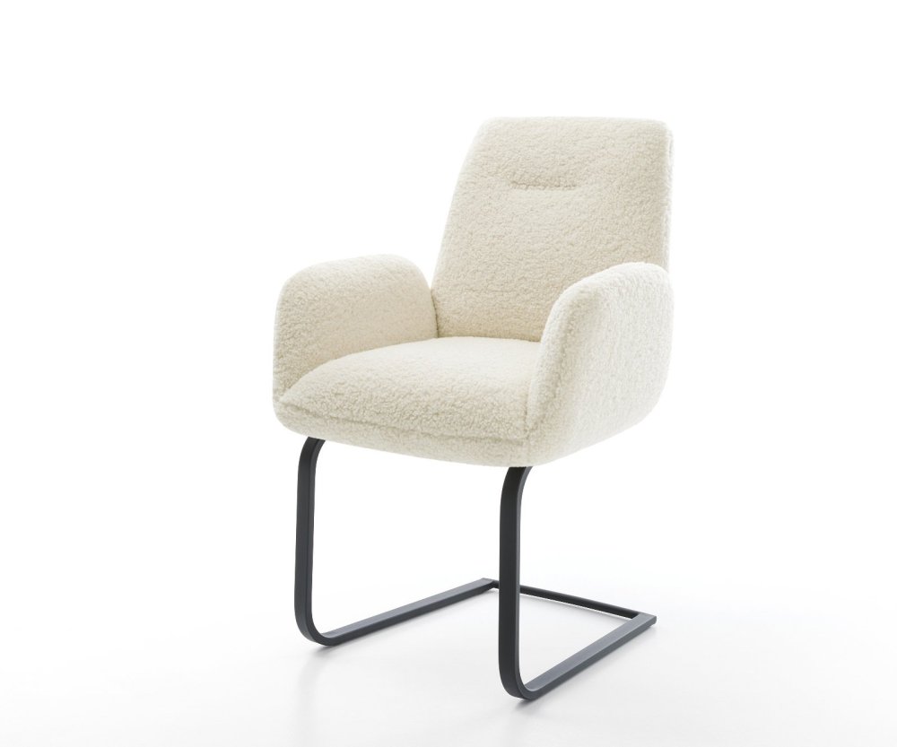 Konzolová jedálenská stolička Zoa-Flex teddy látka béžová konzolová