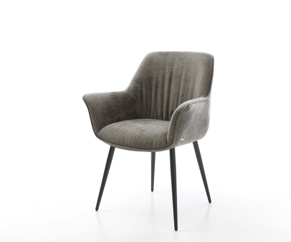 Jedálenská stolička Keila-Flex s opierkami bouclé mäkký tmavobéžová 4