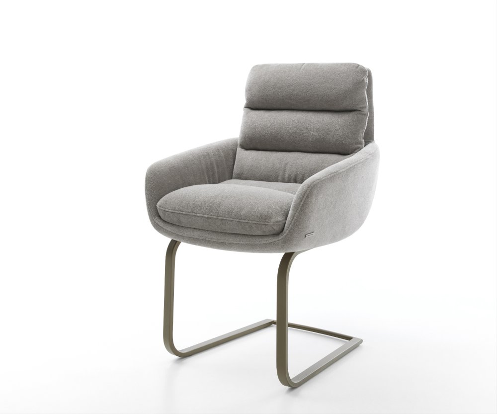 Konzolová jedálenská stolička Abelia-Flex s opierkami texturovaná