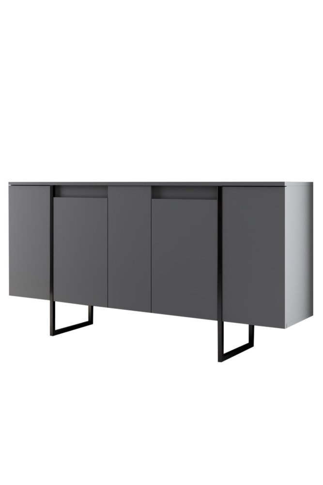 Living Room Furniture Set Luxe - Anthracite, Black (obrázek 5)