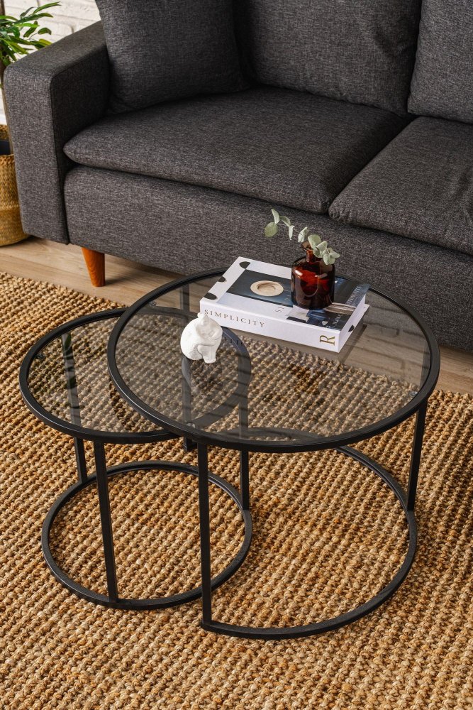 Konferenčný stolík Tokyo 60 - Black, Fume