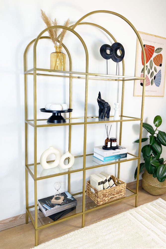 Knižnica Twin - Gold, Transparent