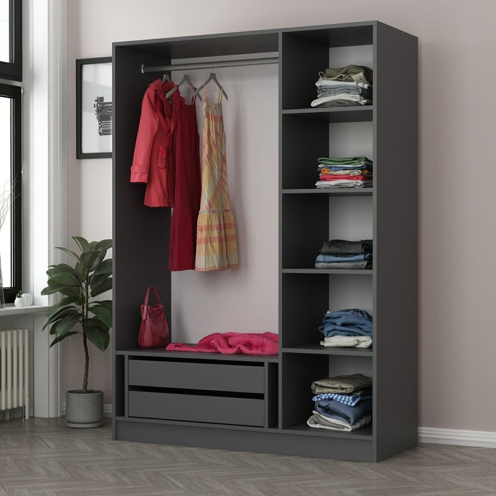 Šatní skříň Kale Anthracite - 2287 (obrázek 4)