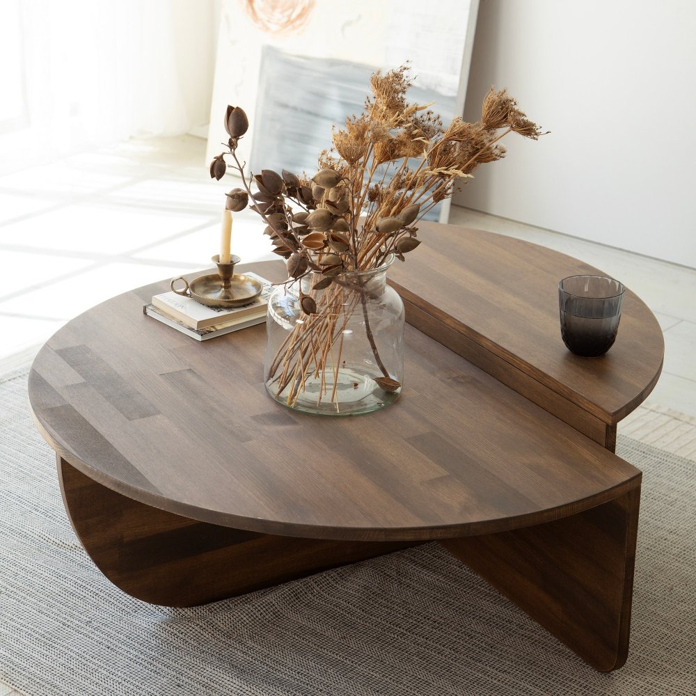 Sada konferenčních stolků Podium Wood - Walnut (obrázek 5)