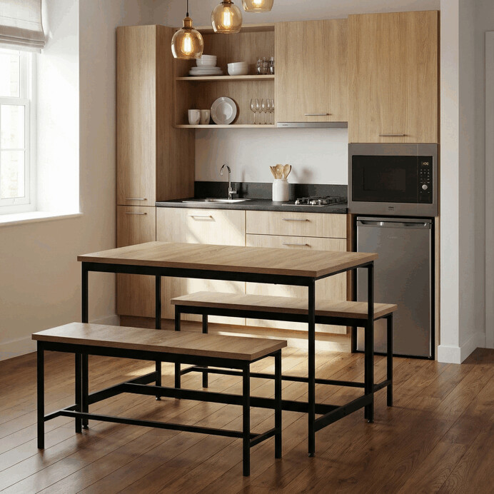 Jedálenský set s 2 lavicami AUT-G1175