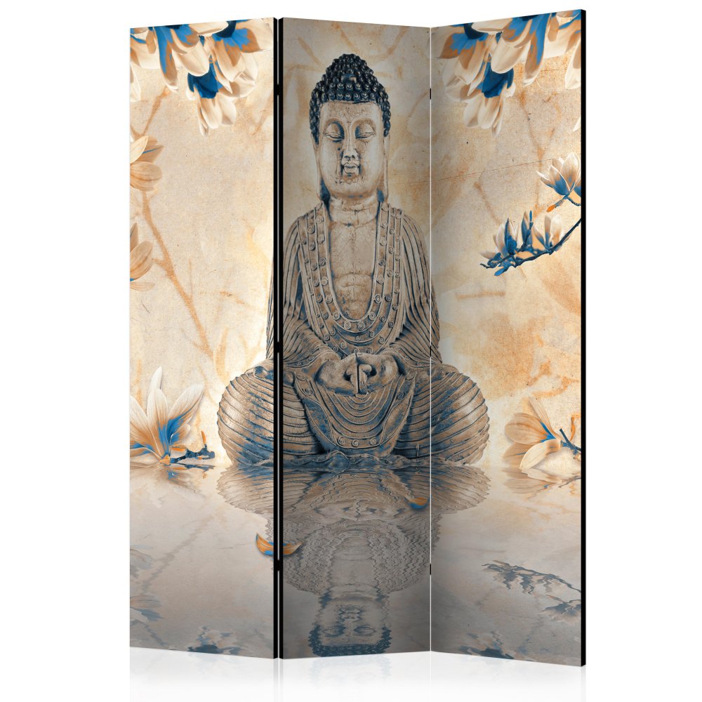 Levně Paraván Buddha of Prosperity Dekorhome 135x172 cm (3-dílný)