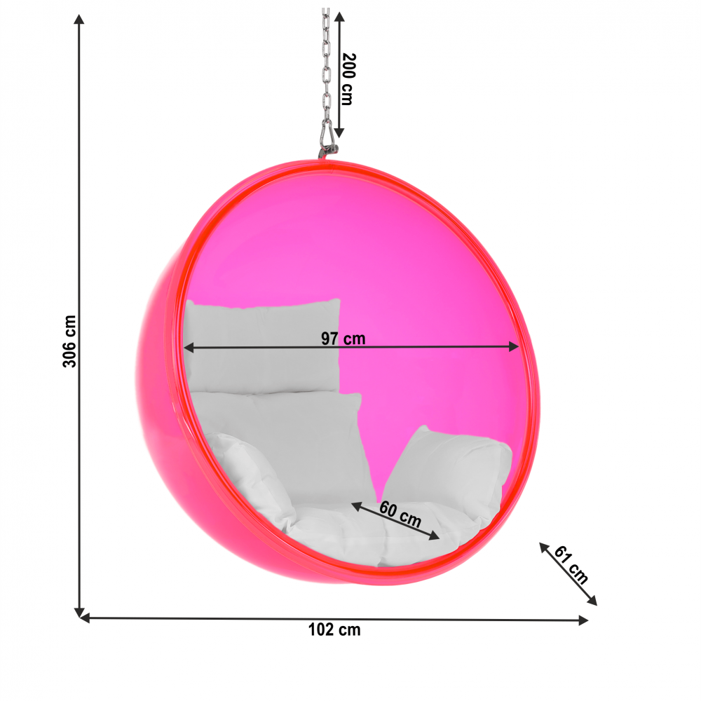 Závěsné křeslo BUBBLE TYP 1 Tempo Kondela Obrázek