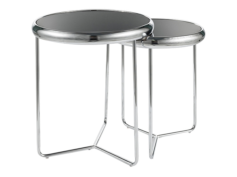 Odkládací stolek 2 ks SCARLET Stříbrná,Odkládací stolek 2 ks SCARLET Stříbrná
