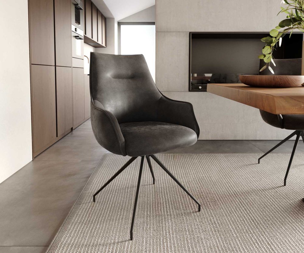 Otočná židle Alja-Flex s područkami křížová podnož zúžená