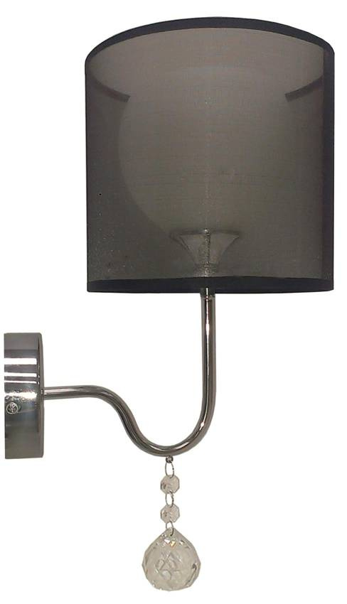 Nástenná lampa čierna 1xE27 30cm BRAVA
